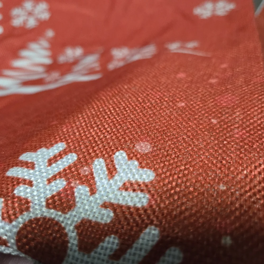 Set of 2 Whimsical Vintage Style Christmas Throw Pillow Cover Santa Claus Snow